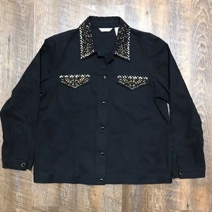 Laura Ashley Women’s Black Denim Jacket